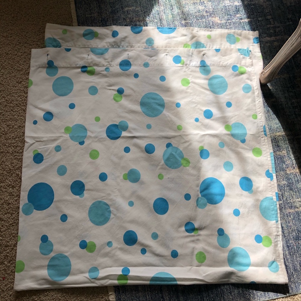 PBTeen polka dot shower curtain